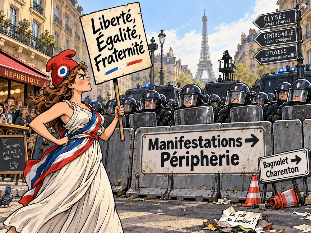 Marianne frente a la barricada parisina