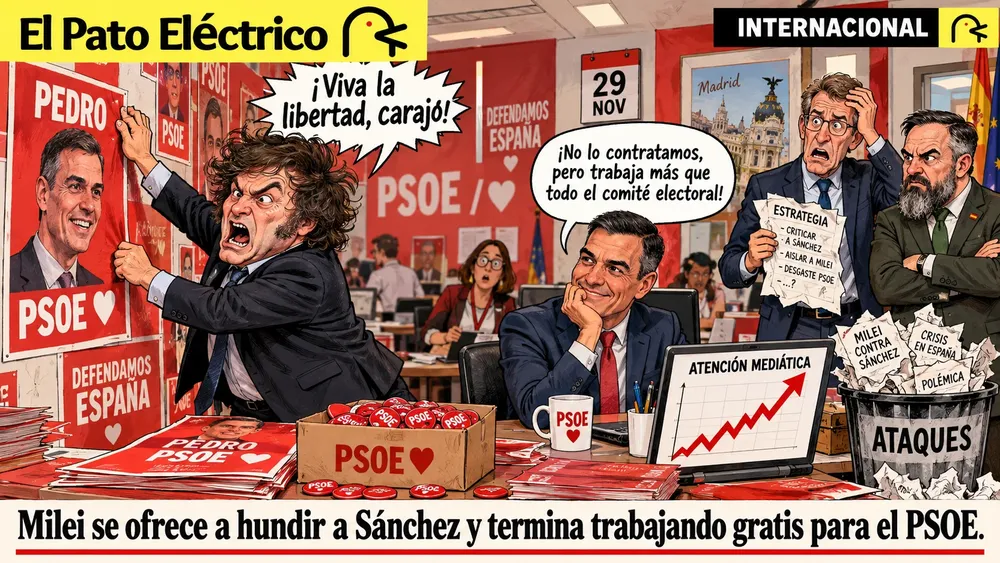 Milei, Sánchez y el caos electoral